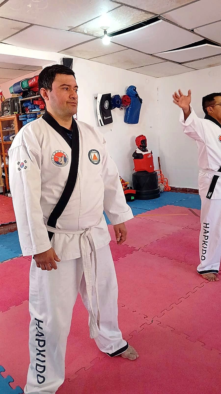 Practicantes durante la mesa de examen de Hapkido en Humahuaca, Jujuy